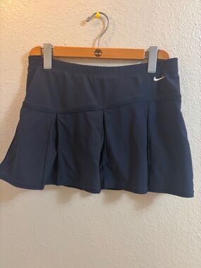Nike Navy Blue Pleated Athletic Skort